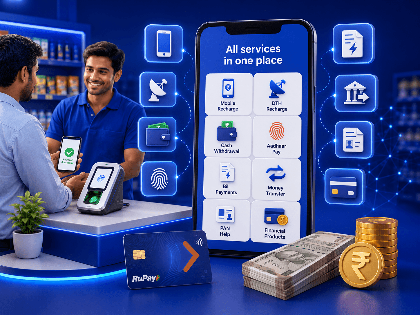 All services partners can sell at their shops